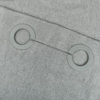 Шторка для ванной серая Fixsen Linum (FX-1535K)