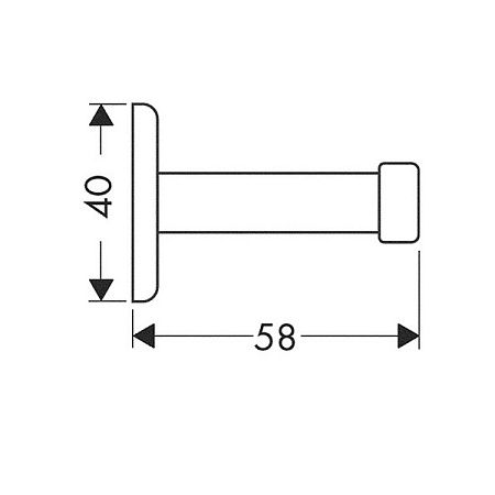 Крючок Hansgrohe SteeL 41239800 хром