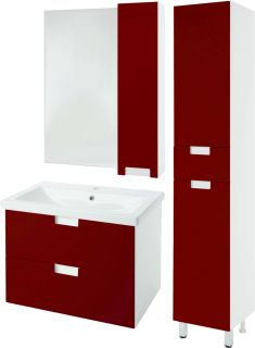 Зеркало-шкаф Bellezza Пегас 60см правый красный 00000008042