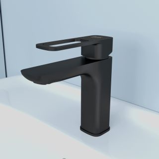 Смеситель для раковины IDDIS Slide чёрный SLIBL00i01