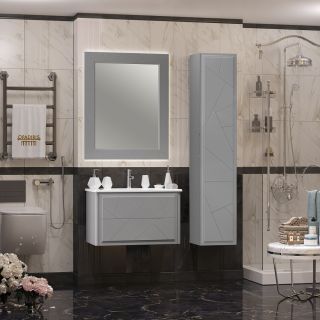 Тумба под раковину Opadiris Луиджи 00-00006180 серая матовая