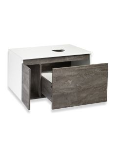 Тумба под раковину Runo железный камень Бари 80 (00-00001379)