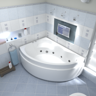 Акриловая ванна Bas Лагуна 170x110 см левая без гидромассажа