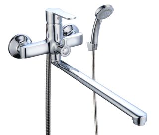 Смеситель для ванны с душем BOOU B8289-18F хром