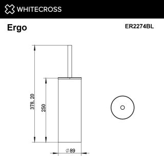Ёршик напольный WHITECROSS Ergo ER2274CR хром