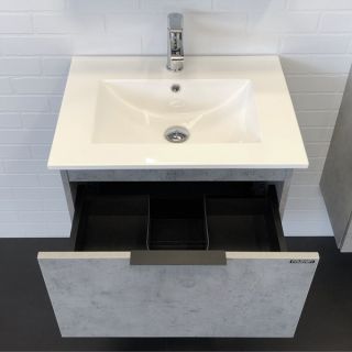 Comforty Тумба-умывальник Франкфурт 60 см 00-00004332 бетон светлый