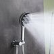 Душевой комплект Black&White Gravity 9401C с термостатом хром