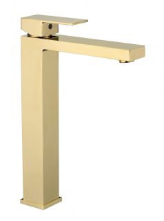 Смеситель для раковины Высокий Grocenberg GB3008GO Золото