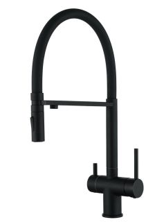 Смеситель для кухни под фильтр на магните GROCENBERG GB4096BL (Kerox Венгрия) Черный матовый