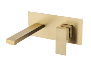 Смеситель встраиваемый для раковины Grocenberg GB588MG Матовое золото