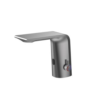 Сенсорный смеситель для раковины Black&White Gravity 7101GM оружейная сталь