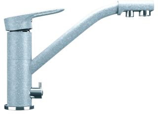 Смеситель для кухни Ulgran Classic U-010-342 с дополнительным краном для питьевой воды графит