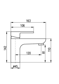 Смеситель для раковины Rav Slezak Vltava VT426.5CMATZ Черный матовый