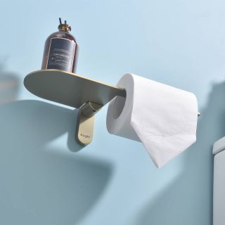 Держатель для туалетной бумаги R300.03.03 золотой сатин