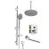Душевой комплект Swedbe Platta 5561G1 с термостатом хром/серый