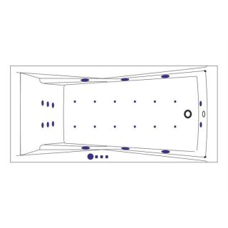 Гидромассажная ванна WHITECROSS Palace 0104.170075.100.ULTRA.CR 170x75 см Ultra хром