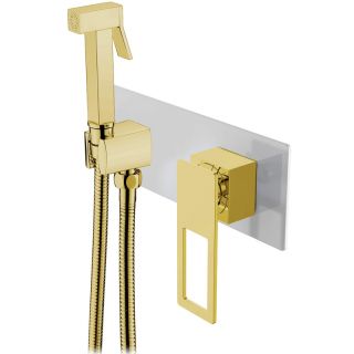 Гигиенический душ со смесителем Boheme Q 147-CRG хром/золото