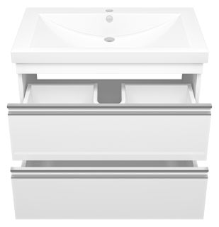 Подвесная тумба под раковину Misty Ингрид 75см белый