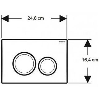 Инсталляция для унитаза Geberit Duofix Delta 458.134.21.2 с клавишей Delta 20, хром