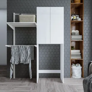 Шкаф над стиральной машиной Бриклаер Хелена 4627125416385 64 см белый