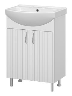 Напольная тумба под раковину Misty Изео 60см белый