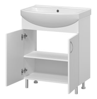 Напольная тумба под раковину Misty Изео 70см белый