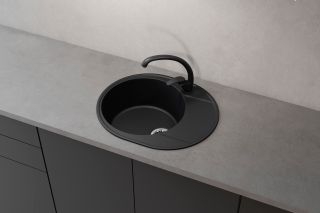 Смеситель для кухни Ulgran Quartz UQ-007-07 уголь