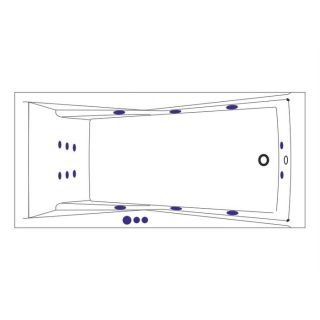 Гидромассажная ванна WHITECROSS Palace 0104.170075.100.SMART.WH 170x75 см Smart белый