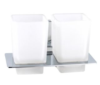 Стакан для ванной комнаты Haiba HB8808 двойной хром