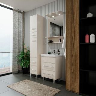 Тумба под раковину Бриклаер Чили 4627125414985 55 см светлая лиственница