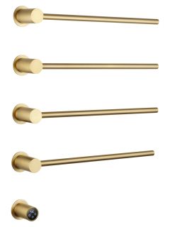 Полотенцесушитель электрический встраиваемый Wonzon & Woghand Hamburg WW-AL314-BG 46x72 см с внутренней частью брашированное золото