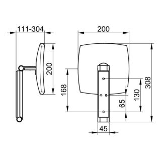 Косметическое зеркало Keuco iLook move 17613010000 хром
