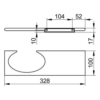 Держатель трости Keuco Edition 11570170000 алюминий серебристый