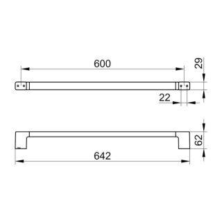 Полотенцедержатель Keuco Moll 12701290600 красное золото шлифованное