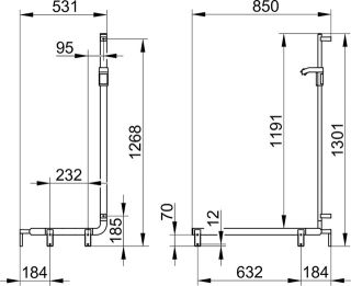 Поручень Keuco AXESS 35008018602 хром