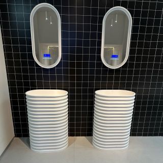 Напольная раковина ABBER Stein AS2550 58см белый матовый