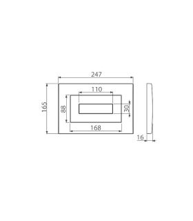 Кнопка смыва AlcaPlast для инсталляции белая M470