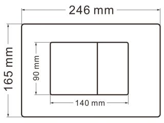 Кнопка смыва ABBER AC0120NG никель