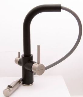 Смеситель для кухни Florentina Кристалл с подключением под фильтр грей