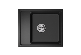 Мойка кухонная Granula Kitchen Space 6004, ЧЁРНЫЙ