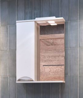 Зеркало-шкаф с подсветкой Vigo Callao z.CAL.50.L.El 50 см белый