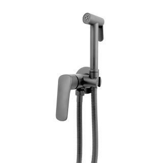 Гигиенический душ со смесителем Aquatek Вега AQ1019BGM оружейная сталь