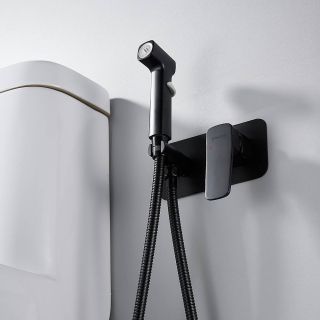 Гигиенический душ со смесителем Shevanik S9905H чёрный