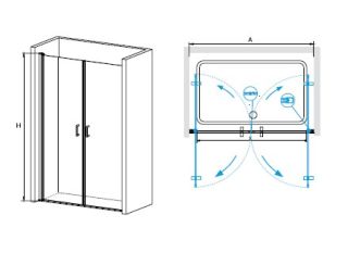 Душевая дверь RGW LE-06 1000х1950