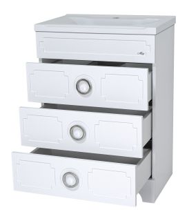 Напольная тумба под раковину Misty Лейла 60см белый