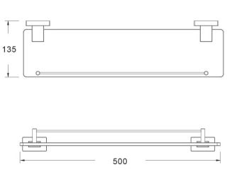 Полка для полотенец Shevanik SG5619G золотой сатин
