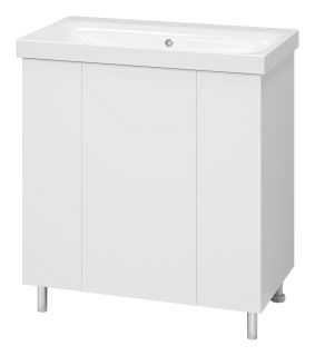 Напольная тумба под раковину Misty Лира 80см белый