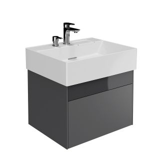 Тумба под раковину Kerama Marazzi Logica LOG.60.2\ST 60 см стальной серый