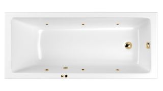 Гидромассажная ванна Whitecross Wave Slim 0111.170070.100.SOFT.GL 170x70см Soft золото