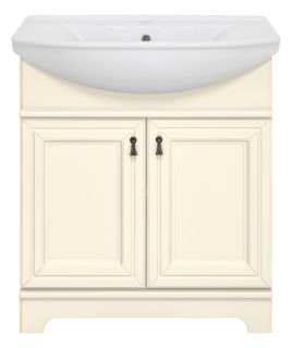 Напольная тумба под раковину Misty Лувр 65см слоновая кость